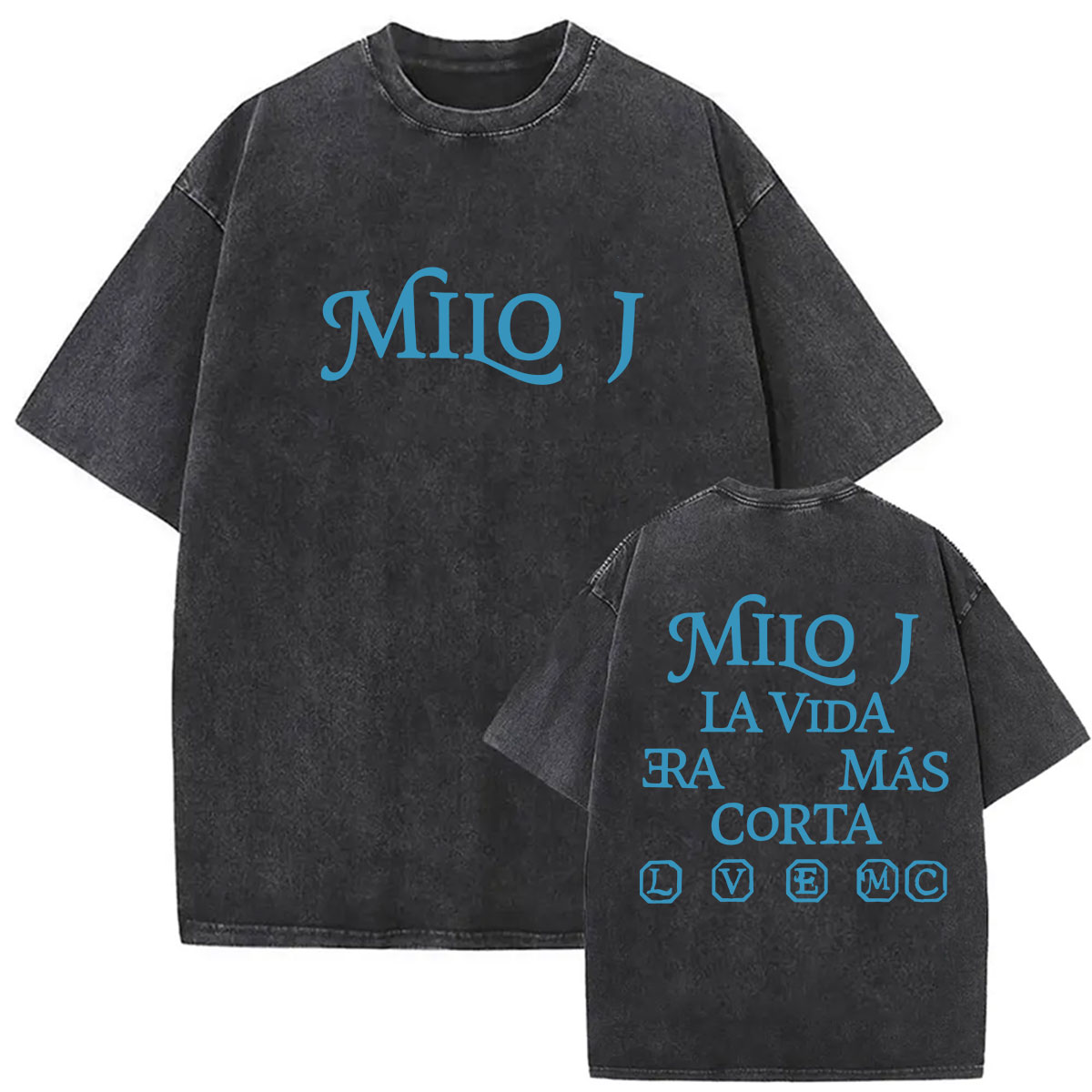 Vintage Fashion La - Футболки унисекс с двусторонним принтом Milo