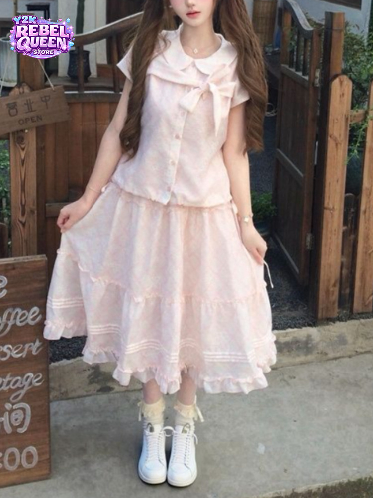 Vintage Fashion Jersey - Японский винтажный комплект из двух предметов: