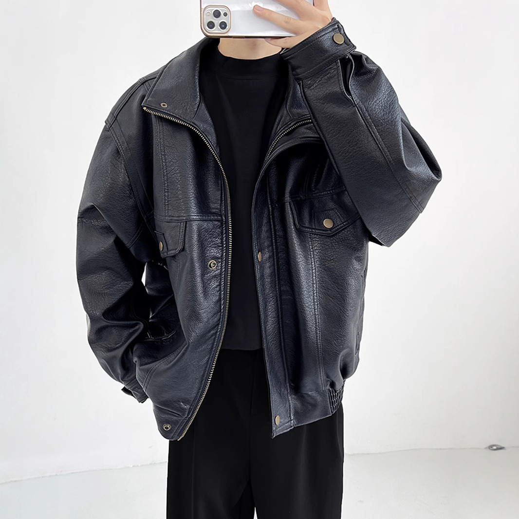 Мужская утолщенная байкерская  – обзор и цена Vintage Windbreaker Nylon