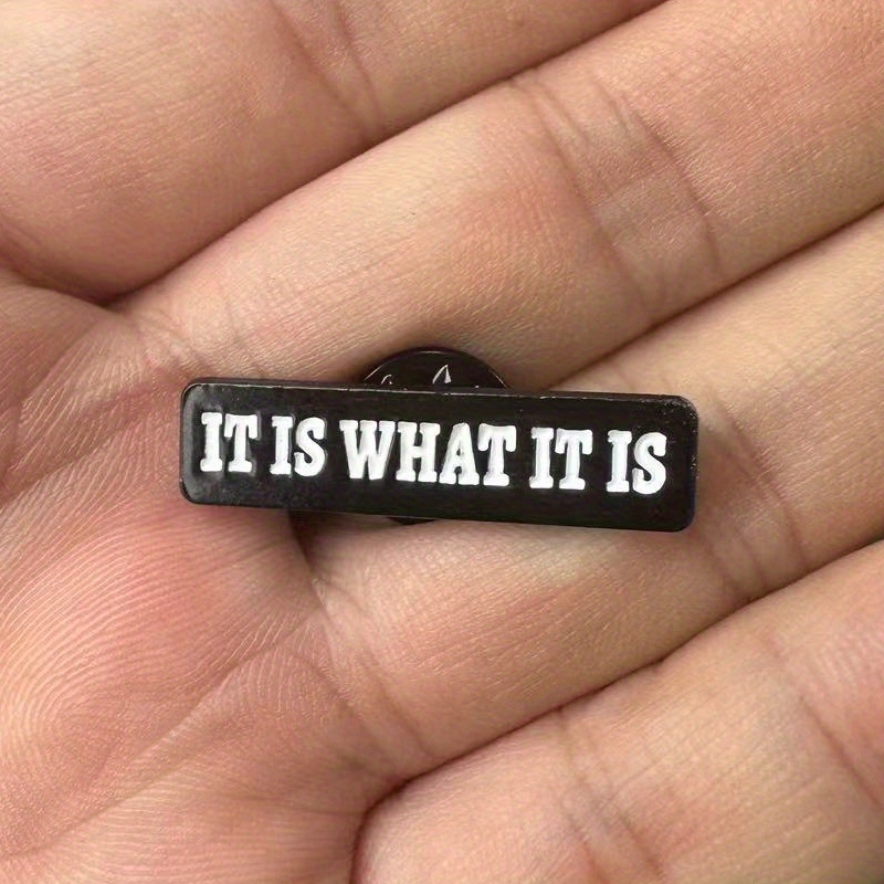Брошь с надписью «It Is What I – обзор и цена Vintage Fashion Quotes